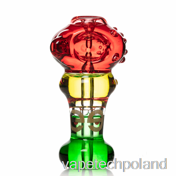 Vape Shop Warszawa Cheech Glass Potrójna Zamrażalna łyżka Ręczna Fajka Czerwona/żółta/zielona